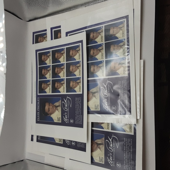 2002 25th Anniversary Edition Elvis Presley Stamps From Antigua & Barbuda NWT - Picture 8 of 8